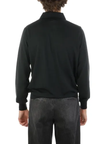 Picture of FILIPPO DE LAURENTIIS | Men's Long Sleeve Wool Polo Shirt